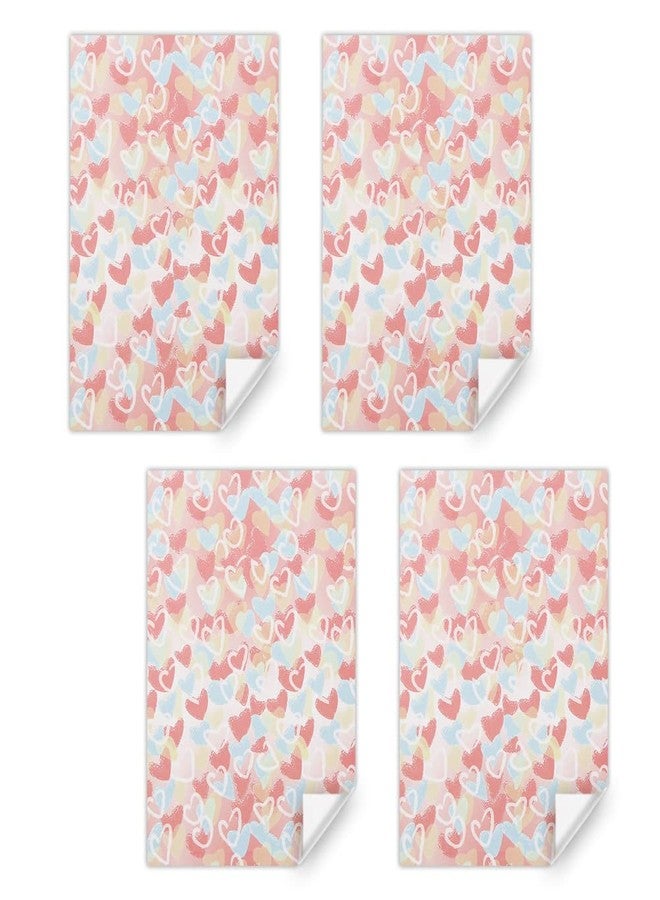 Geluode Valentine's Day Wrapping Paper, Love Heart Wrapping Paper, Pink Blue Gift Wrap Paper, 4 sheets 20x28 inches per sheet, Gift Wrap for Valentines Day, Lover Birthday, Wedding, Anniversary, Mother's Day - Image 3